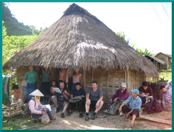 Robert Travers in Laos, near Vieng Xai (City of Victory), the underground communist HQ during the Vietnam War.