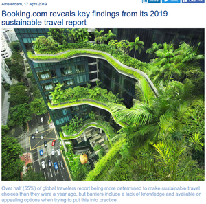 The Global Sustainable Tourism Council (GSTC) welcomes Booking.com as a new Member