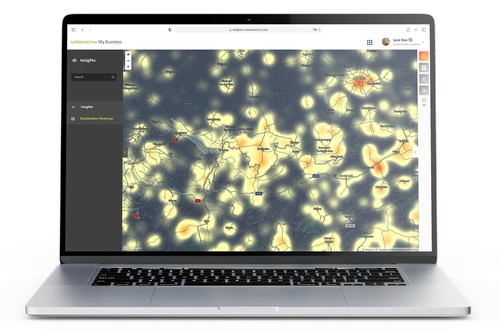 My Business Heatmap Vizualization of Visitors